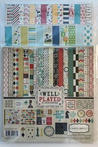 Carta Bella 12 x 12 Paper Pack-Variations-Well Played or Baby Mine-U Choose - Picture 1 of 10