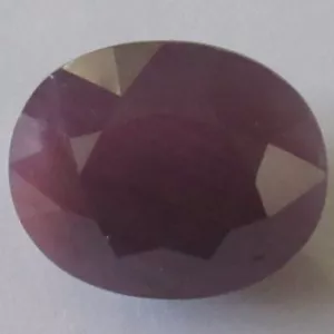 Unheated Natural Deep Red Ruby Gemstone LARGE Oval 13.1 x 10.1 mm! Genuine stone - Picture 1 of 6