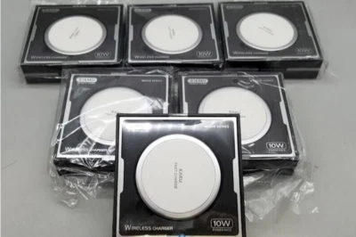 10w Wireless QI Fast Charger Charging Pad Dock, Samsung iPhone Android Phone - Image 1 of 3