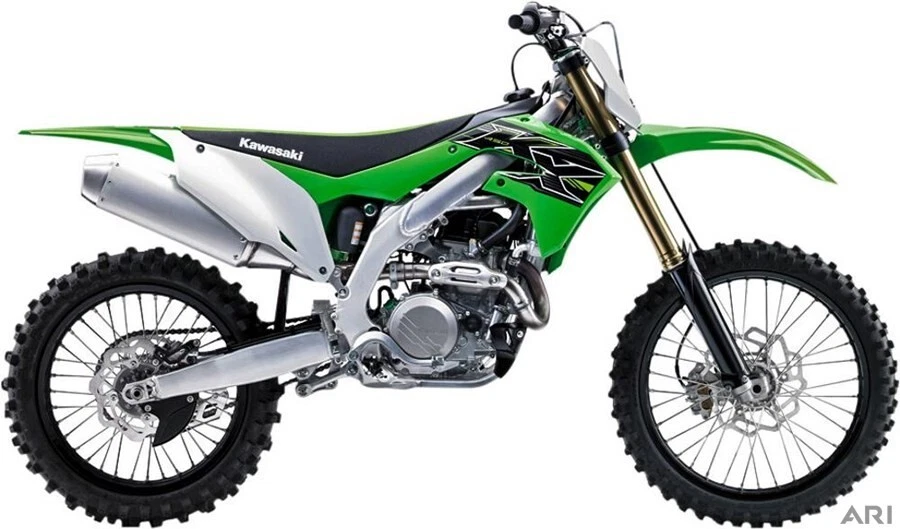 Nova motocicleta Ray Toys Offroad escala 1:12 - Verde Kawasaki KX450 2019 - 58103 - Imagem 1 de 1