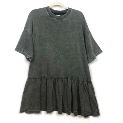 American Eagle Ahh-mazingly Womens Babydoll Sweatshirt Dress Sz-Medium Soft Gray - Image 1 of 4