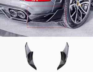Dry Carbon Fiber Exterior Rear Bumper Splitters Fins For Porsche Cayenne 2024 - Picture 1 of 5