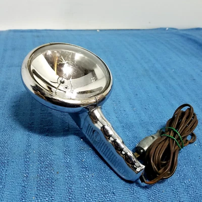 Vintage Chrome MOPAR accessory handheld Spot Lamp 60s-70s era 12v trouble light - Image 1 of 4