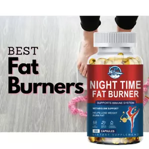 60 Night Time Fat Burner for Weight Loss Support Sleep Aid Appetite Suppressant - Picture 1 of 10