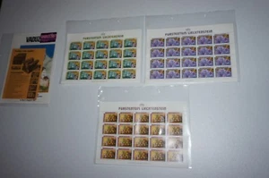 LOT OF 3 MNH SHEET OF 20 1986 LIECHTENSTEIN SCOTT # 852 - 854 CROPS STAMPS - Picture 1 of 8