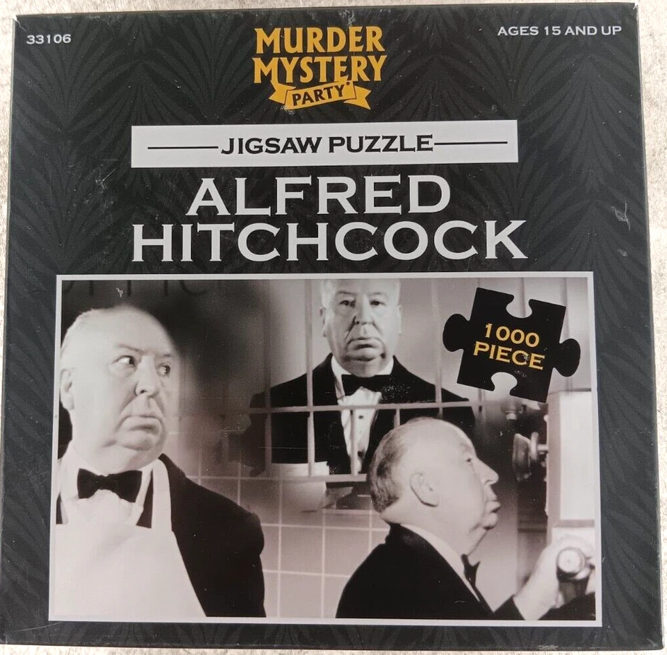 Rompecabezas Alfred Hitchcock 1000 piezas fiesta misterio asesinato Foto 1 de 4
