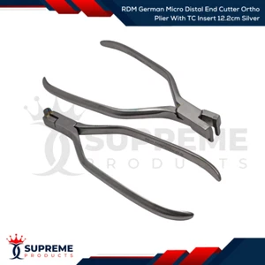 RDM German Micro Distal End Cutter Ortho Plier With TC Insert 12.2cm Silver - Picture 1 of 1
