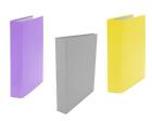 3x Ringbuch / DIN A5 / 2-Ring Ordner / Farbe: je 1x grau, gelb und lila