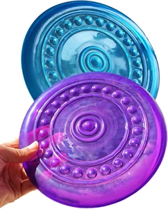 Dog Flying Discs Soft Teeth Cleanning Chew Toys,Rubber Material, Durable, Indest - Picture 1 of 12