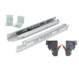 Pair of DTC 21" Undermount Drawer Slides, Full Extension, Soft-Close - Picture 1 of 1