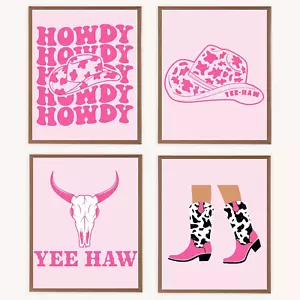 Western Wall Art,Room Decor for Teen Girls,Western Room Decor,Cowgirl Room Decor - Picture 1 of 5
