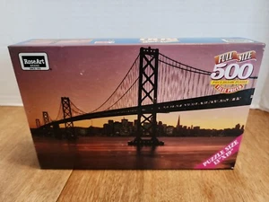 NEW SEALED 1995 Rose Art 13" x 19" OAKLAND BAY BRIDGE 500 Pc Puzzle - Picture 1 of 6