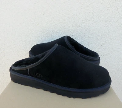 ZAPATILLAS UGG NEGRAS CLÁSICAS DE GAMUZA/PIEL DE OVEJA, HOMBRE US 11/ EUR 44 ~NUEVAS Foto 1 de 4