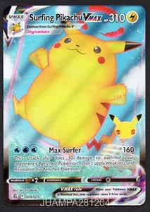 SURFING PIKACHU 009/025 CELEBRACIONES CROMO POKEMON CELEBRATIONS 2021 HOLO RARE - Imagen 1 de 2