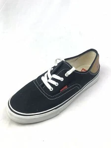 Levi's Hamilton Black & White Canvas low-top Shoes Youth (Size: 7) - Picture 1 of 7