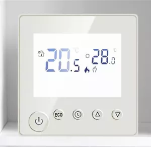 Digital Thermostat Raumthermostat Fußbodenheizung Wandheizung LED weiß Heizung - Bild 1 von 5