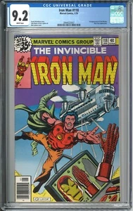 Iron Man #118 CGC 9,2 Casi Nuevo - WP 1979 Marvel Comics 1er Jim Rhodes Nick Fury - Imagen 1 de 2