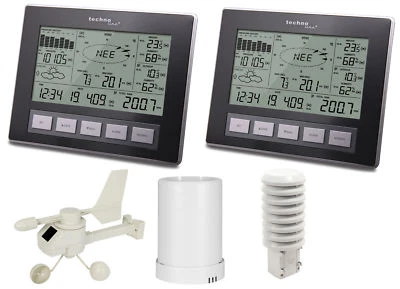 Technoline WS 2816 Plus Funkwetterstation digital Wind Regenmesser Temperatur  - Bild 1 von 4