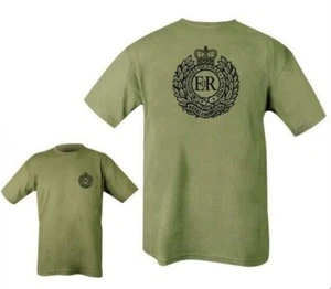 British Army Royal Engineers T-Shirt 100% Cotton Mens Sappers Ubique UK - Picture 1 of 3