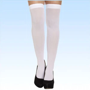 Kniestrümpfe weiß Überknie Overknee Kniestrumpf Strümpfe Strumpf Feinstrümpfe - Bild 1 von 1