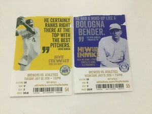 Talón de boleto Oakland A’s Athletics 2019 vs Brewers 30/07/19-7/31/19 - Imagen 1 de 3