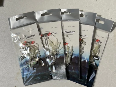 5 PACKUNGEN FLADEN 1374-4 2 HAKEN OCTOPUS PATERNOSTER RIGS GRÖSSE 4 - Bild 1 von 2