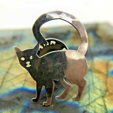 Wild Bryde Vintage Sterling Silver Standing Cat Pin 2 Grams