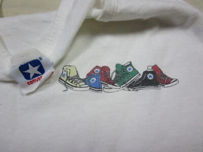 Vintage Converse Chuck Taylor Shirt (L) 1980's USA Made Shoes Tank Top Graphic - Image 1 of 4