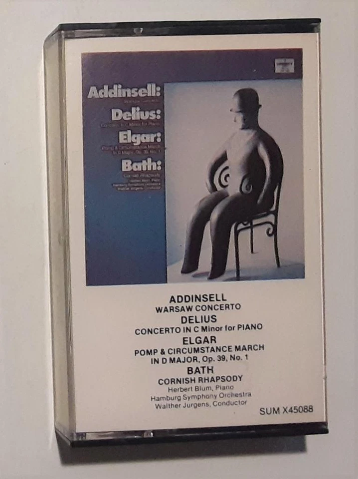 Addinsell Warsaw Concerto & Works by Elgar, Delius & Bath Cassette Tape 1978 - Image 1 of 1