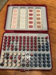 Vintage AVON Color Lipstick Sampler Kit Set Case Eyeshadow Blush - Picture 1 of 10