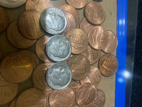 1974 1975 1976 dimes No mint mark coin 100% Cover