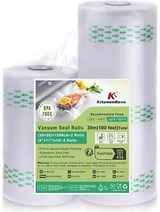 G202815001, 2 Pack 8"x50' and 11"x50' (Total 100 Feet), Transparent - Picture 1 of 8