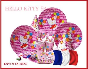 Hello Kitty Anniversary Party Theme 6 Pers Table Set 54 Pieces - Picture 1 of 1