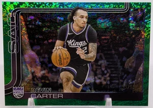 Baloncesto Topps 2025-26 Devin Carter #165 Green Shimmer/99 - Sacramento Kings - Imagen 1 de 3