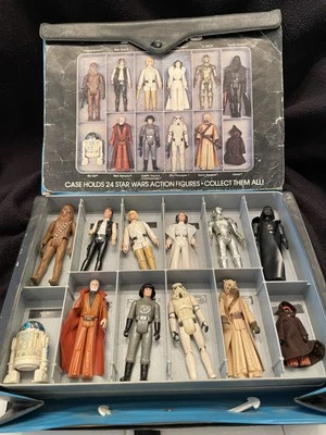 Star Wars Vintage 1977 First 12 Original Kenner Action Figures + Vinyl Case READ - Image 1 of 4