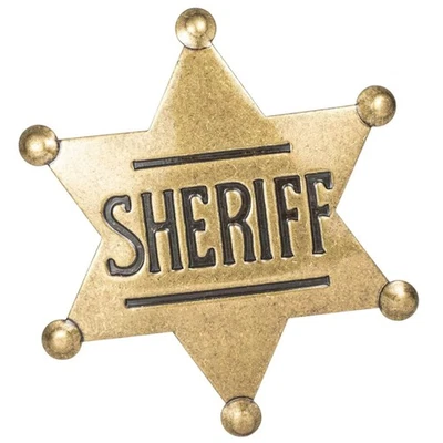 Metal Sheriff Badges for Kids  Adults | Western Police Vest Party Decor - Image 1 of 4