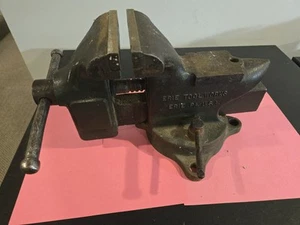 Vintage Erie Tool Works Erie PA USA Superior No. 44 Swivel Base Bench Vise Anvil - Picture 1 of 9