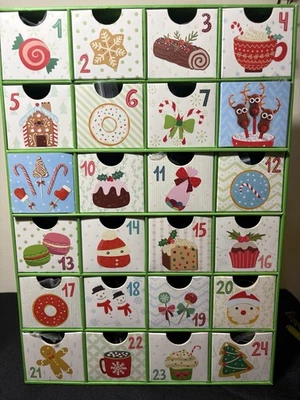 Eurographics Sweet Christmas Advent Calendar 24 Day Surprise Jigsaw Puzzles - Image 1 of 4