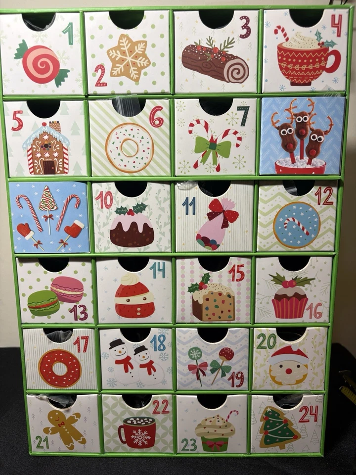 Eurographics Sweet Christmas Advent Calendar 24 Day Surprise Jigsaw Puzzles - Image 1 of 4