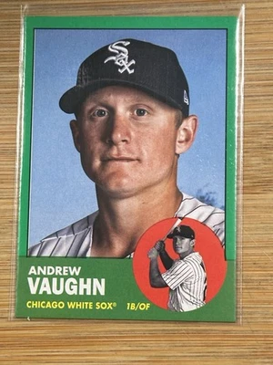 2022 Topps Archives - 1963 Topps Design Andrew Vaughn #57 Green /125 - Image 1 of 2