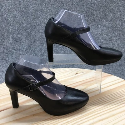 Clarks Collection Shoes Womens 8M Ambyr Shine Mary Jane Black Leather 26157784 - Image 1 of 4