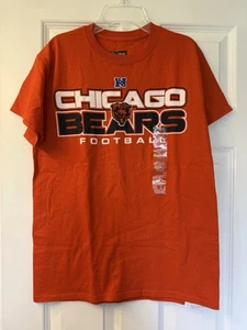 NWT NFL Team Apparel Chicago Bears Football Orange T-Shirt Boys Size Small - Picture 1 of 6