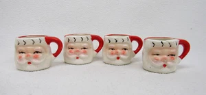 Vintage Weihnachtsmann Miniatur Tassen Japan Weihnachtsdeko - Bild 1 von 12
