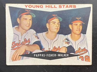 1960 Topps - Milt Pappas, Jerry Walker, Jack Fisher #399 Gray Back (RC) PR - Image 1 of 2
