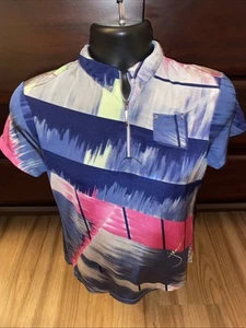 JAMIE SADOCK Women’s Multicolored Golf Top 1/4 Zip Size Small - Picture 1 of 8