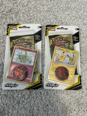 Pokemon Sun & Moon Team Up Lot of 2 Sealed Blisters - Venusaur & Celebi Art Set - Image 1 of 4
