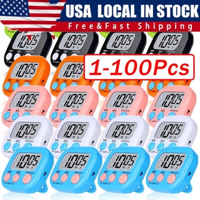 Großer LCD Digital Küche Kochen Timer Countdown Up Uhr Lauter Alarm Magnetisch - Bild 1 von 4