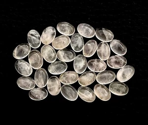 16 Pcs Natural Rose Quartz Oval Cabochon Lot, Loose Gemstone 6x4 MM, 8Ct. - Picture 1 of 4