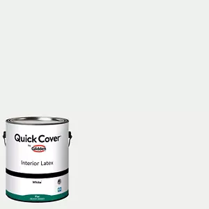 Cover Interior Latex Paint Flat, White, 1 Gallon - Picture 1 of 15