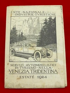 Karte Ente Nazionale Industrie Turistica 1924 Trient Venedig Tridentina - Bild 1 von 8